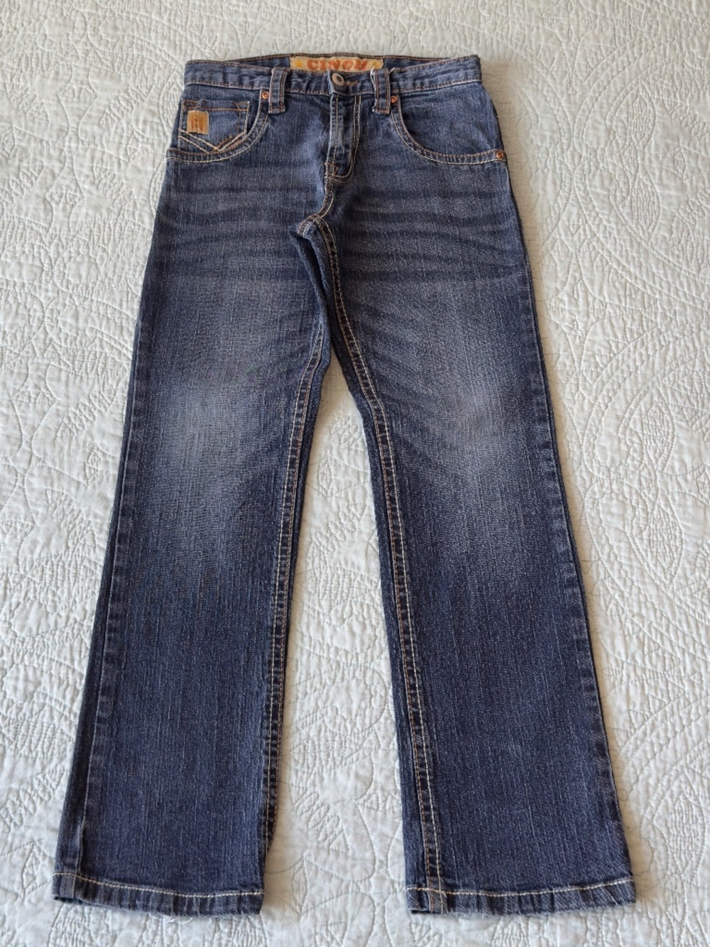 CINCH boys boot cut jeans adjustable waistband size 12R